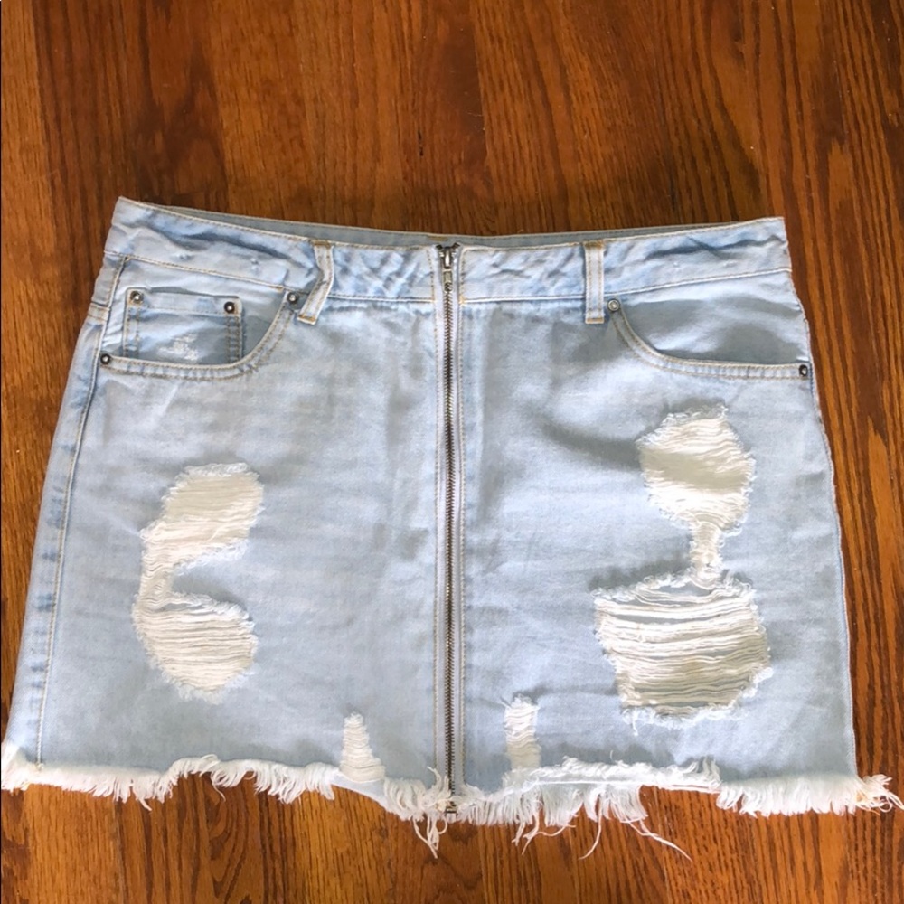 Lightwash Denim Skirt